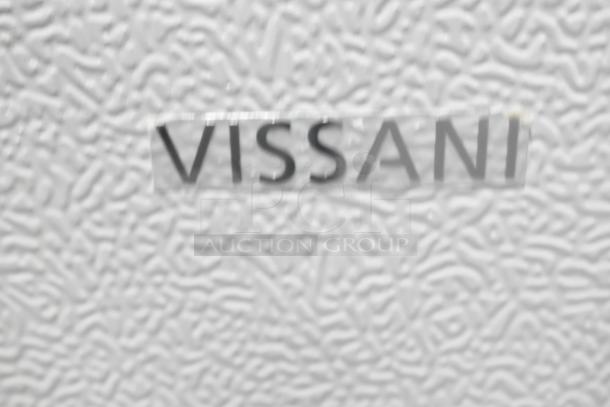 Brand new Vissani HMCF7W5 chest freezer, 7.0 cu. ft., manual defrost, 115V, 1 phase, visible logo "VISSANI."