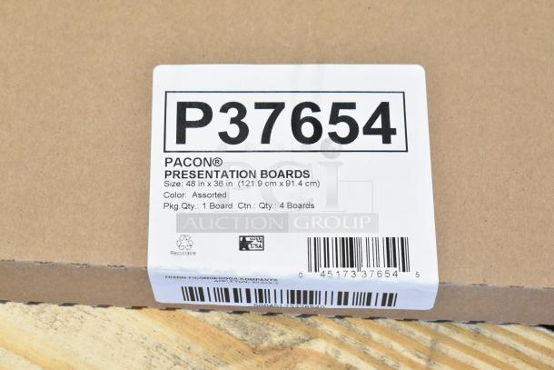 9 boxes of various brand new 3M Easel Pads and Pacon Boards. Includes assorted colors. Package details on label.