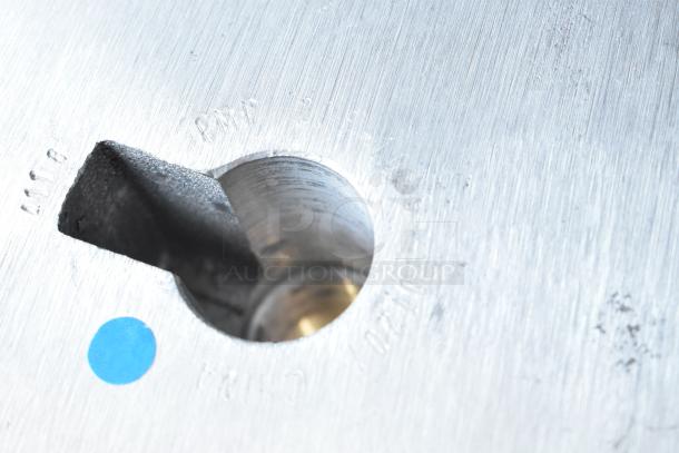 Commercial Dough Hook Attachment for Hobart Mixer, featuring a durable metal design. Markings show model details. Excellent condition.