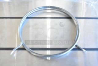 Steel 2-round burner, new condition, for cooking or heating applications. No visible labels or markings.