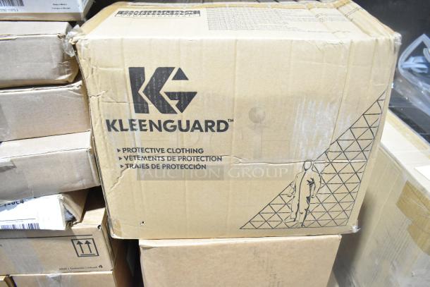 47 brand new scratch and dent boxes featuring Kleenguard protective clothing.