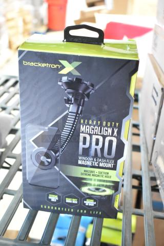 Bracketron Magalign X Pro Magnetic Mount, brand new, for window and dash. Features Magsafe, suction, and goose neck design.
