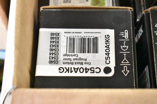 LCCP C540A1KG ink cartridge box, brand new, scratch and dent, labeled "One Black Toner Cartridge."