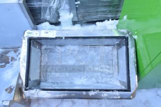 Regency 18"x30" stainless steel ice bin, brand new, scratch and dent condition, with 7 circuit post-mix cold plate.