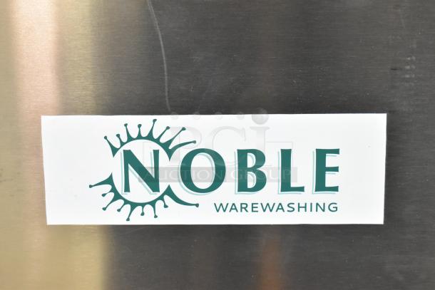 Noble 495NODTVL1 ventless dishwasher, stainless steel with logo visible, new scratch and dent, 208-240V, 1 Phase.
