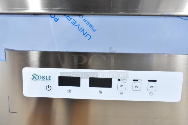 Noble 495NODTVL1 High Temp Door Dishwasher, ventless, brand new, scratch and dent, touchscreen controls shown.