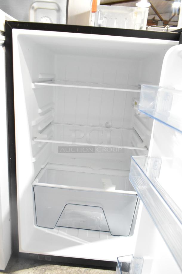 BRAND NEW Vissani HVAR43GSE mini cooler, 115 volts, 1 phase, with minor scratches, spacious interior, adjustable shelves.