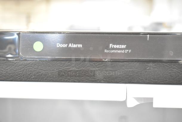 BRAND NEW GE French Door Refrigerator GNE27JYMYFFS with door alarm indicator. 115V, 1 phase, minor scratches.