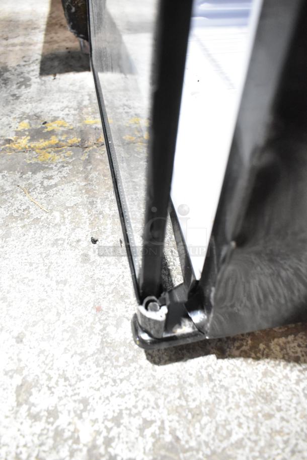 Atosa CTD-3ST mini cooler, single door, 115V, commercial use, tested working, detail of door and base structure.