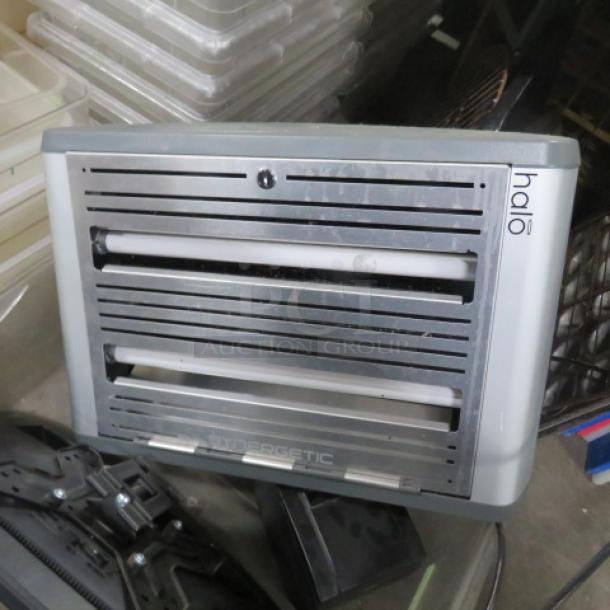 Halo Synergetic Insect Light by Hao, 22.5x16 inches, visible faint markings, metallic finish, used condition.