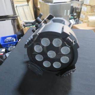 Showline SL PAR 150 Zoom stage light, black, nine LED lenses, adjustable brackets, excellent condition, $1248.00.