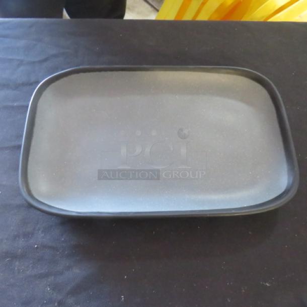 GET Melamine Plate, Model CS1170, rectangular, dark gray, durable finish, ideal for commercial use, #CS1170.