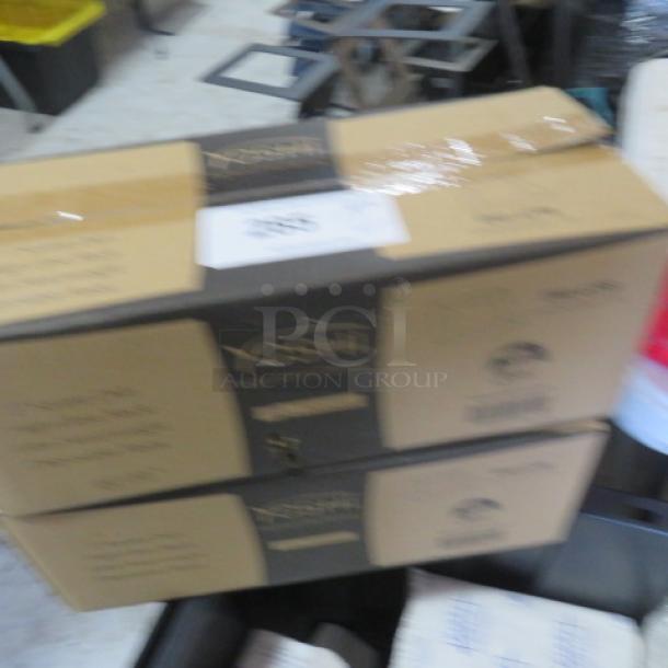 Box of 200 NEW Yoshi 3-inch square disposable plates, model #EMI-619B, sealed, in brown packaging.