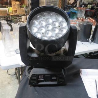 Chauvet Rogue R2 Wash Moving Head Light, model RogueR2Wash, circular array of LED lenses, used condition, base markings visible.