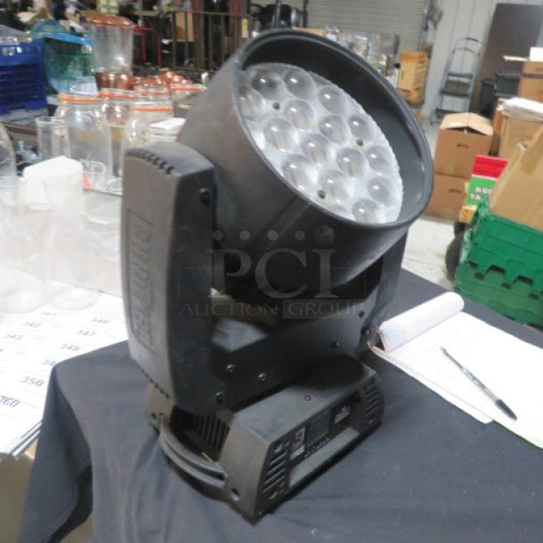 Chauvet Rogue R2 Wash Moving Head Light, excellent condition. Model: RogueR2Wash. Powerful LED array, ideal for stage lighting.
