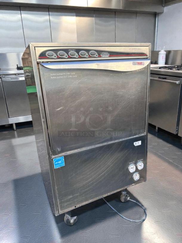 Krono DUPLA 50 USA commercial undercounter dishwasher, stainless steel, premium condition, 220–240V, fully tested.