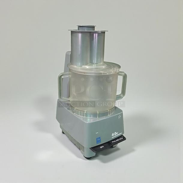 Waring FP-10 Commercial Food Processor, 4 Qt, UL Listed, premium condition, silver color, fully tested and operational.