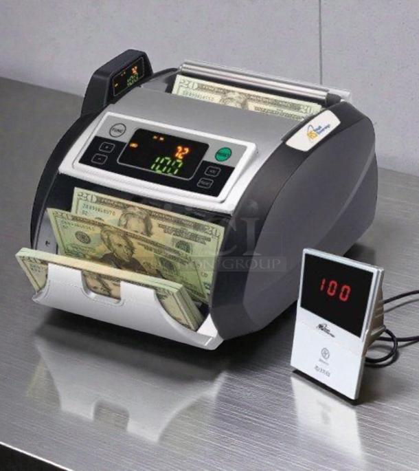 Royal Sovereign RBC-2100 bill counter, superior condition, with external display and counterfeit detection, fully tested.
