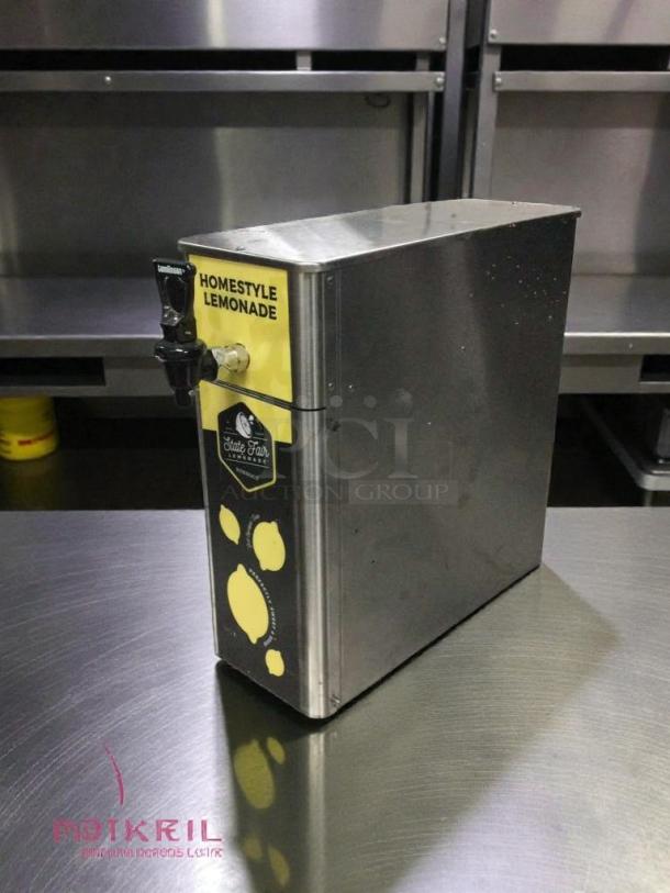 Newco FPM-1 commercial coffee brewer, stainless steel, premium condition, fully tested. Label indicates "Homestyle Lemonade."