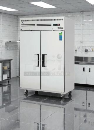 Everest ESR2 Stainless Steel Commercial Reach-In Refrigerator, high-grade, NSF & ETL listed, fully tested, 115V.