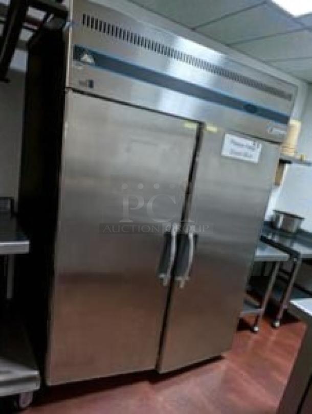 Everest ESR2 commercial reach-in refrigerator, stainless steel, high-grade condition, NSF & ETL listed, fully tested, 115V.