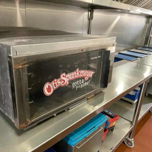 Otis Spunkmeyer OS-1 convection oven, top-tier condition, 120V single phase, fully tested, visible logo on door.