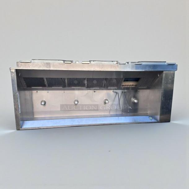 "CaptiveAire 12.5 ft stainless steel Commercial Type I kitchen exhaust hood, premium condition, fully tested."