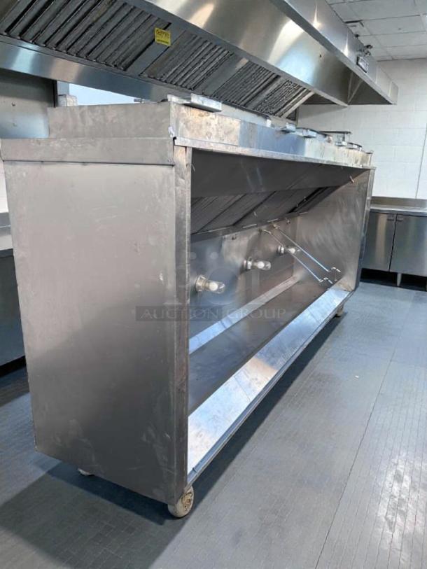 CaptiveAire 12.5 FT stainless steel commercial Type I exhaust hood, premium condition, fully operational, USA-made.