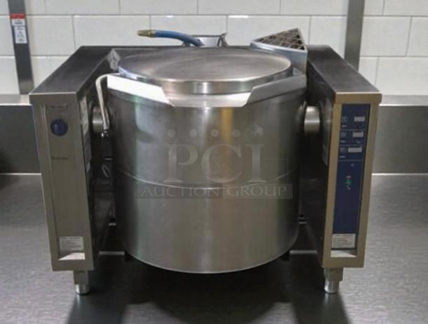 Electrolux GU5EOE0000 commercial tilting boiling pan, stainless steel, premium condition, UL listed, tested, Sursee, Switzerland.