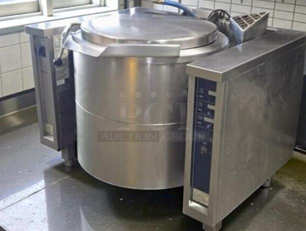 Electrolux Professional GU5EOE0000 tilting boiling pan, stainless steel, UL listed, premium condition, fully tested, commercial use.