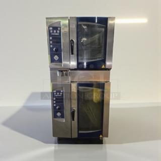 Electrolux Professional AOS061GAP1 stacked gas combi oven in like-new condition, UL Listed, fully tested operational.
