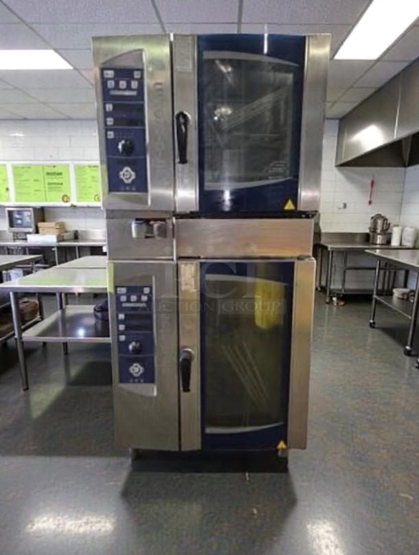 Like-new Electrolux AOS061GAP1 stacked commercial combi oven, gas, fully tested, UL listed, stainless steel finish.