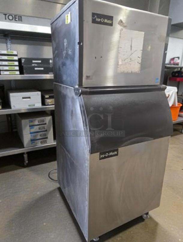 Ice-O-Matic ICED400HA4, commercial cube ice maker, pristine condition, air-cooled, fully tested, UL listed, with bin.