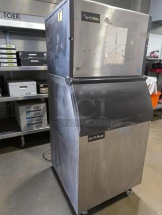Ice-O-Matic ICED400HA4, commercial cube ice maker, pristine condition, air-cooled, fully tested, UL listed, with bin.