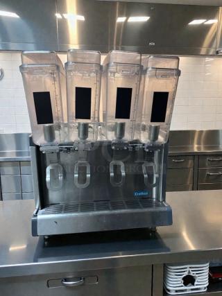 Crathco CS-4E/2D/3D-16, 4-bowl cold beverage dispenser, excellent condition, NSF & UL listed, fully operational.