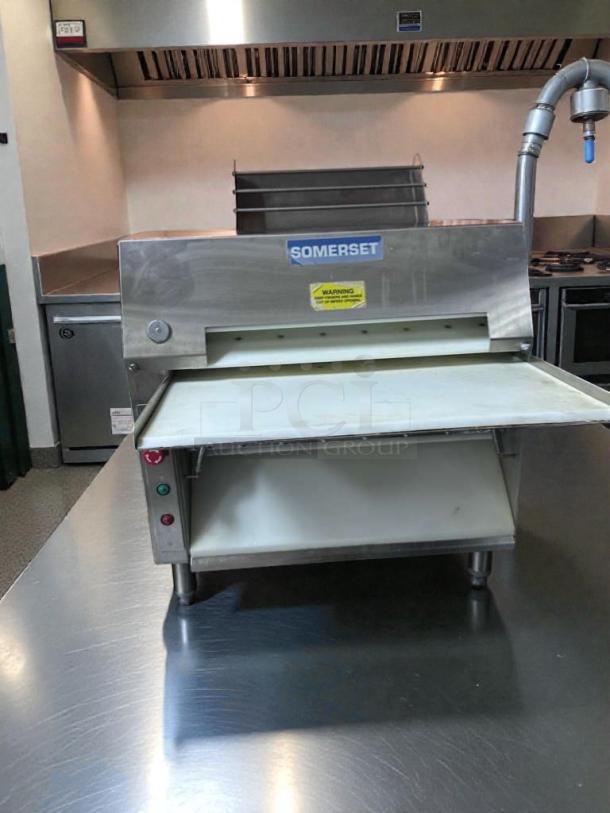 Somerset CDR-2000 dough roller, outstanding condition, commercial countertop model, ETL & NSF listed, 115V, fully tested.