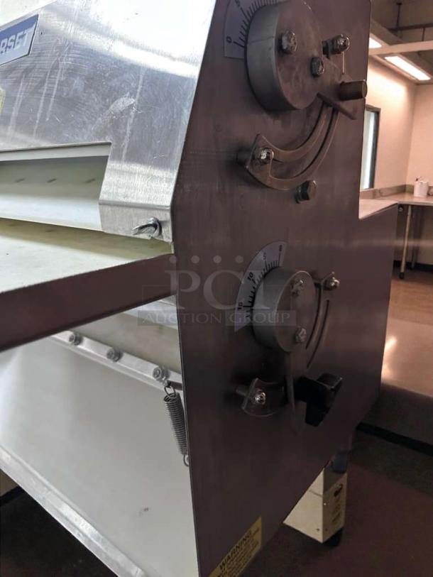 Somerset CDR-2000 countertop dough roller in outstanding condition, ETL & NSF listed, fully operational, 115V.