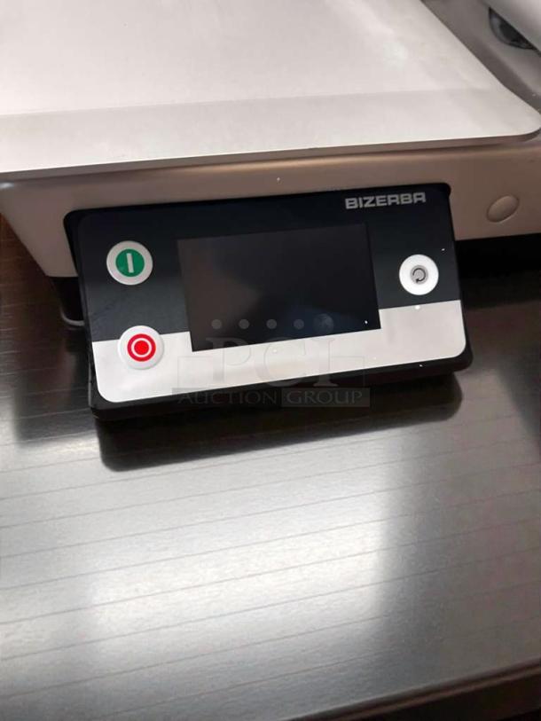 Bizerba GSP HD P-21 deli slicer in exceptional condition, featuring control panel, ETL listed, fully tested, 120V.