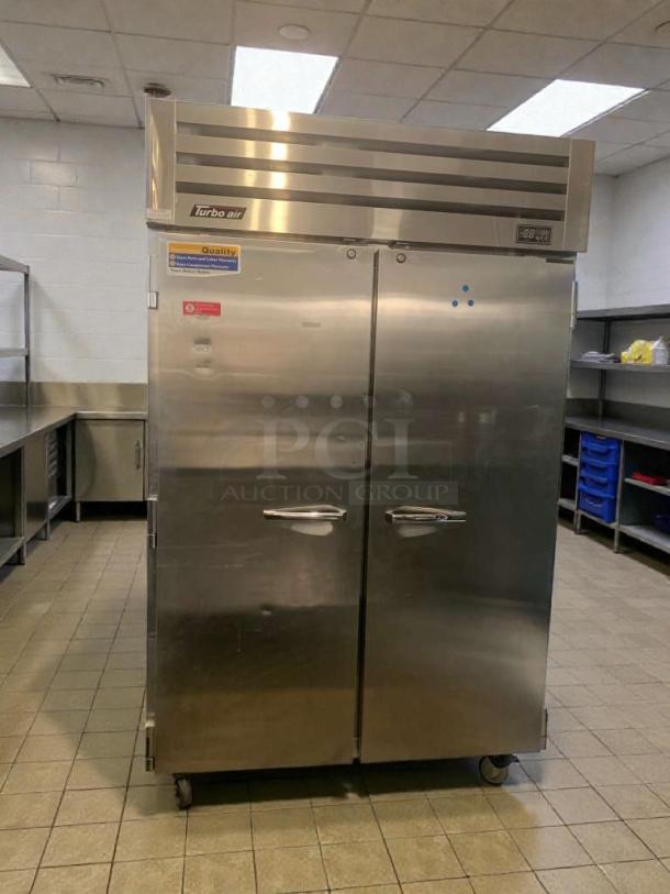 Turbo Air PRO-50F commercial 2-door reach-in freezer. Premium condition, stainless steel, 115V, fully tested and working.