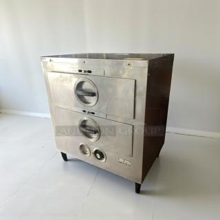 Toastmaster Commercial Double Warming Drawer, 208V, exceptional condition, stainless steel, fully tested, visible brand logo.