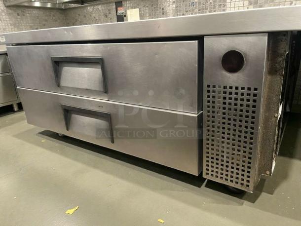 True TRCB-52-60 undercounter refrigeration drawer unit, stainless steel, two drawers, excellent condition, 115V, fully tested.