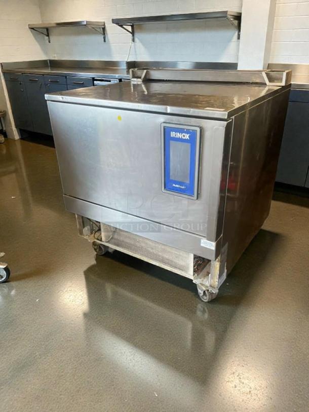 IRINOX MF30.2 commercial blast chiller/freezer, 208V/3 phase, stainless steel, top-tier condition, fully tested, on wheels.