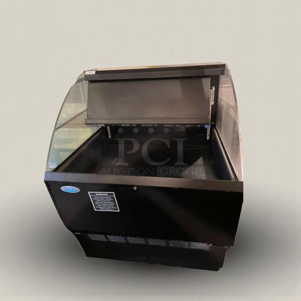 Federal Industries ELPRSS3 BP refrigerated display merchandiser, 120V, single phase, premium condition, Belleville, USA.