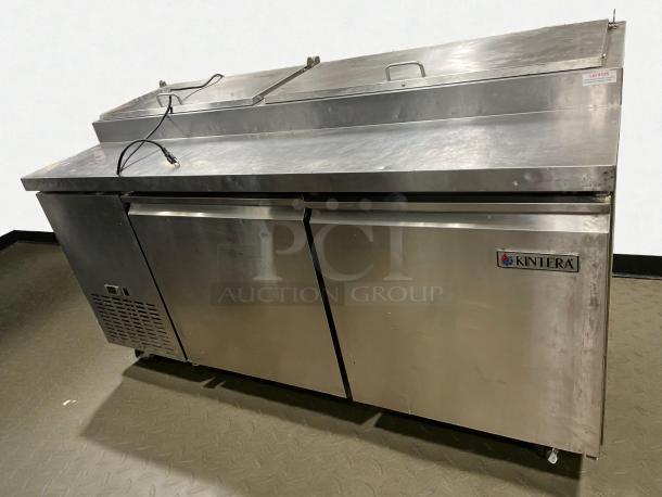 Kintera KRR70X refrigerated prep table in high-grade condition, 115V single phase, fully tested and working.