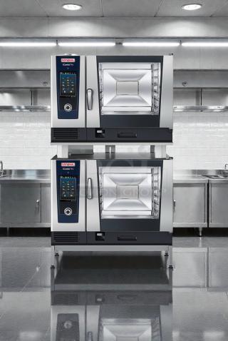 Rational iCombi Pro electric combi oven in excellent condition, fully tested, UL listed, dual stack, stainless steel finish.