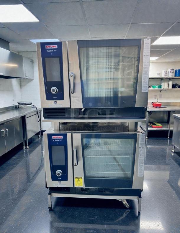 Rational iCombi Pro commercial combi oven, electric, excellent condition, UL listed, fully tested, model visible, stainless steel.