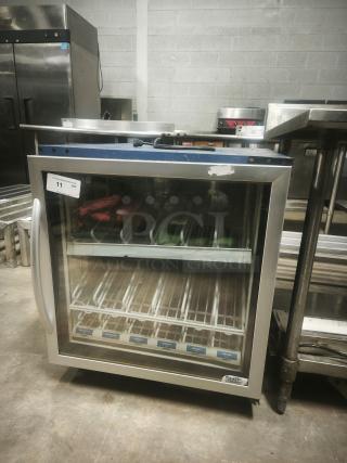 Minus Forty Merchandising Glass Door Countertop Freezer, model 07-csgf-x1-frc2, stainless steel, glass door, good condition.