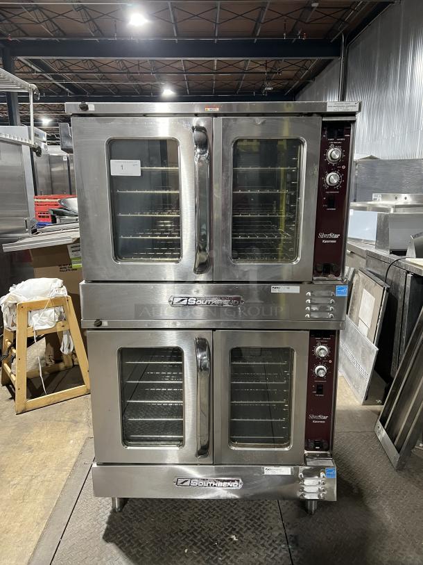 Southbend SilverStar SL-Series double convection oven, stainless steel, electric, model SLES20SC, Energy Star, thermostatic controls.
