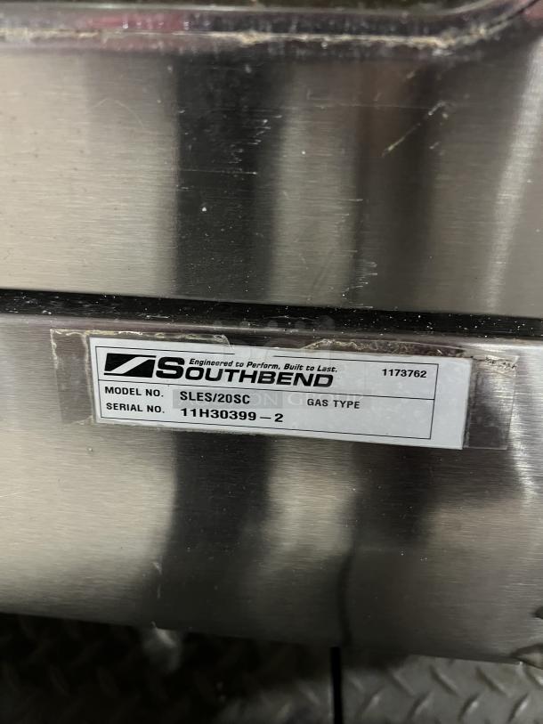 Southbend SilverStar SL-Series stainless steel double convection oven, Model SLES/20SC, SN: 11H30399-2, Energy Star certified.