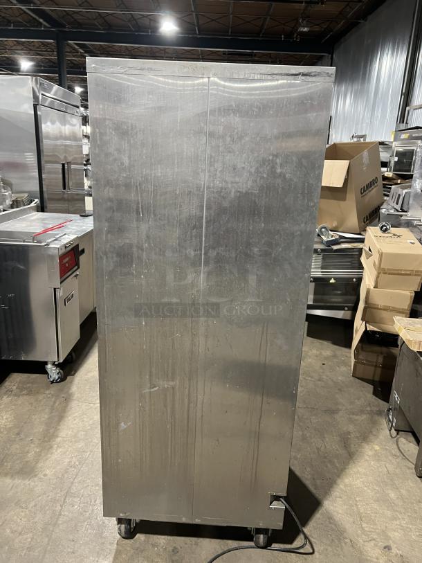 FWE PH182618 stainless steel heated holding/proofing cabinet on casters, with built-in pan slides, Model: PH-1826-18.